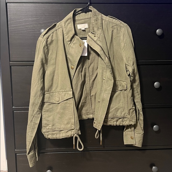 LOFT Olive Green Utility Jacket - Picture 1 of 1